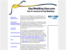 Tablet Screenshot of gayweddinggear.com
